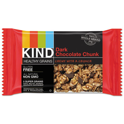 Healthy Grains Bar, Dark Chocolate Chunk, 1.2 Oz, 12-box