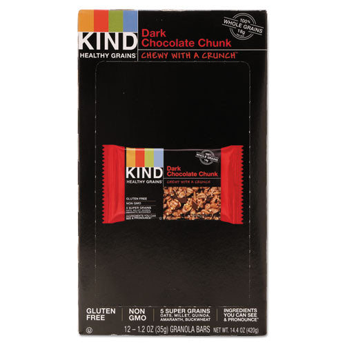 Healthy Grains Bar, Dark Chocolate Chunk, 1.2 Oz, 12-box