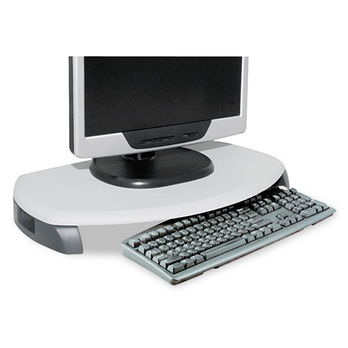 Crt-lcd Stand With Keyboard Storage, 23 X 13 1-4 X 3, Gray