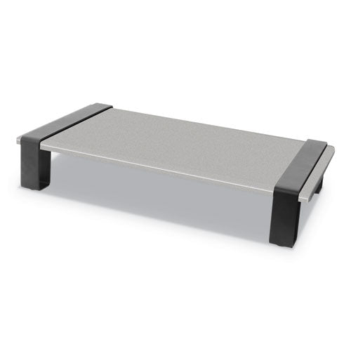 Modern Monitor Riser, 23.75w X 10.25d X 3.5h, Black-gray