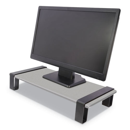 Modern Monitor Riser, 23.75w X 10.25d X 3.5h, Black-gray