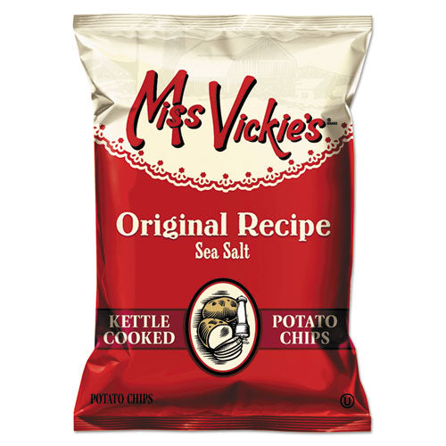 Kettle Cooked Sea Salt Potato Chips, 1.38 Oz Bag, 64-carton