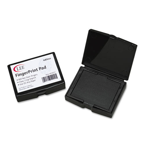 Inkless Fingerprint Pad, 2 1-4 X 1 3-4, Black, Dozen