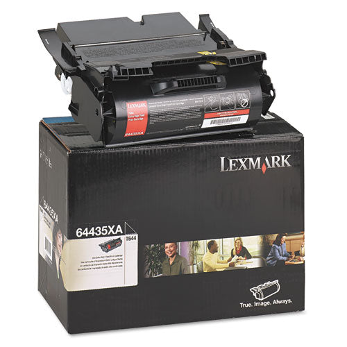 64435xa (t644) Extra High-yield Toner, 32000 Page-yield, Black