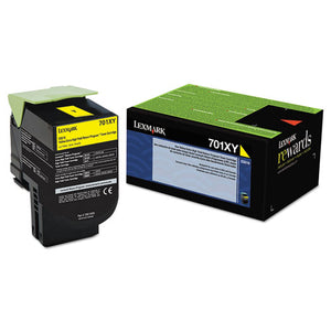 70c1xy0 Return Program Extra High-yield Toner, 4000 Page-yield, Yellow