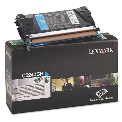 C5240ch Return Program High-yield Toner, 5000 Page-yield, Cyan