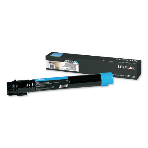 C950x2cg Extra High-yield Toner, 22000 Page-yield, Cyan