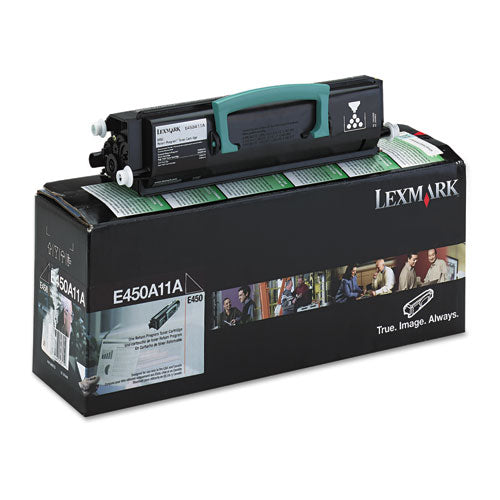E450h11a Return Program Toner, 11000 Page-yield, Black