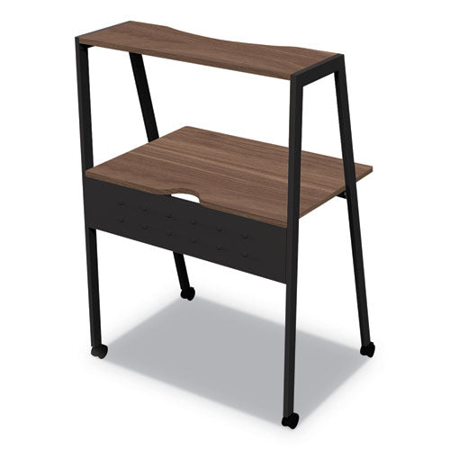 Kompass Flexible Home-office Desk, 33w X 23.4d X 48h, Mocha