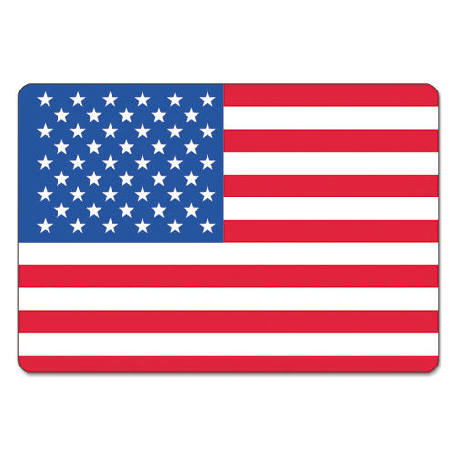 Label,american Flag