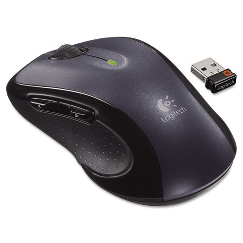 M510 Wireless Mouse, 2.4 Ghz Frequency-30 Ft Wireless Range, Right Hand Use, Dark Gray