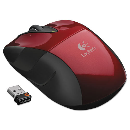 M525 Wireless Mouse, 2.4 Ghz Frequency-33 Ft Wireless Range, Left-right Hand Use, Red