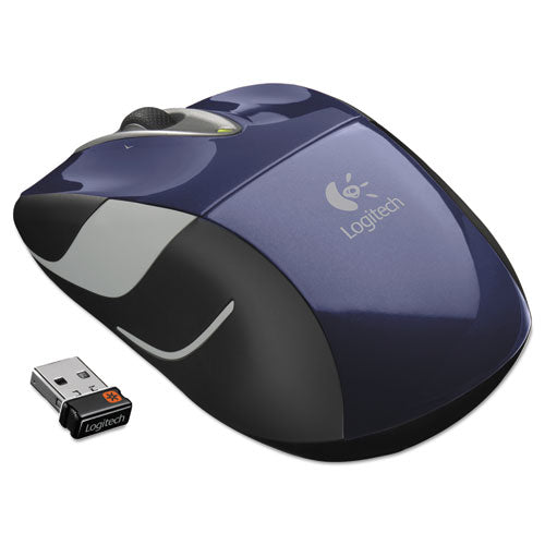 M525 Wireless Mouse, 2.4 Ghz Frequency-33 Ft Wireless Range, Left-right Hand Use, Blue