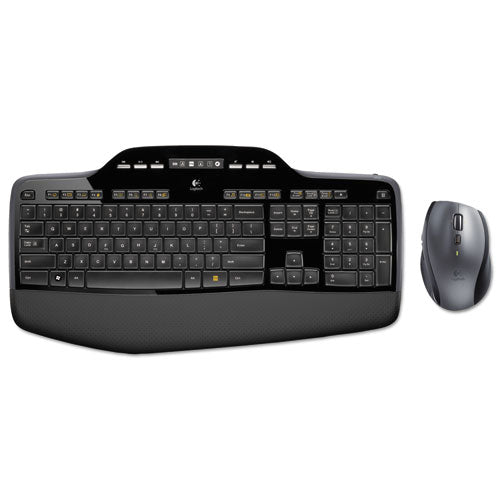 Mk710 Wireless Keyboard + Mouse Combo, 2.4 Ghz Frequency-30 Ft Wireless Range, Black