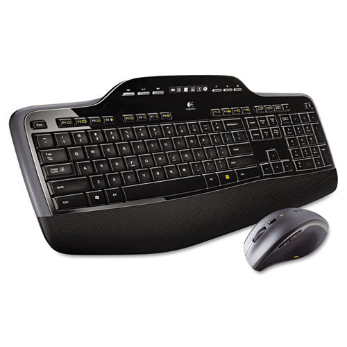 Mk710 Wireless Keyboard + Mouse Combo, 2.4 Ghz Frequency-30 Ft Wireless Range, Black
