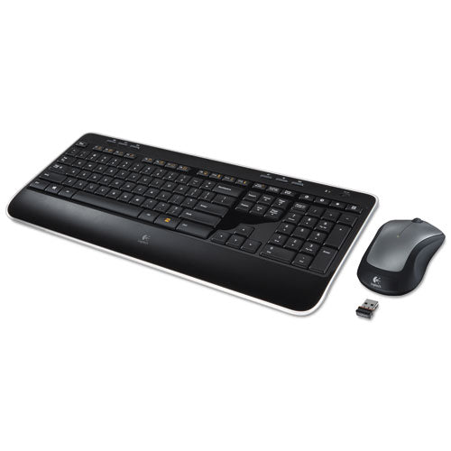 Mk520 Wireless Keyboard + Mouse Combo, 2.4 Ghz Frequency-30 Ft Wireless Range, Black
