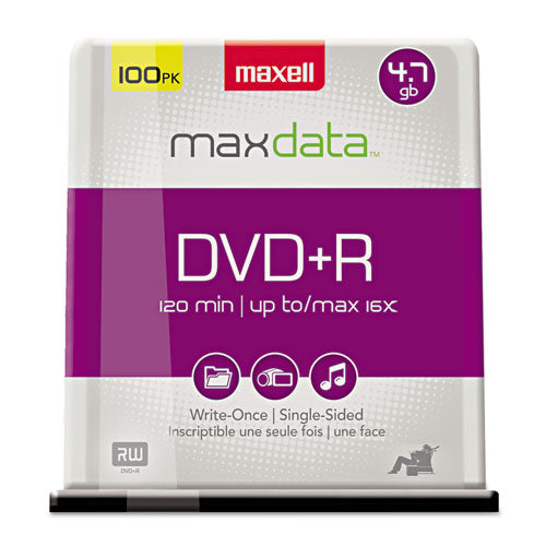 Dvd+r Discs, 4.7gb, 16x, Spindle, Silver, 25-pack