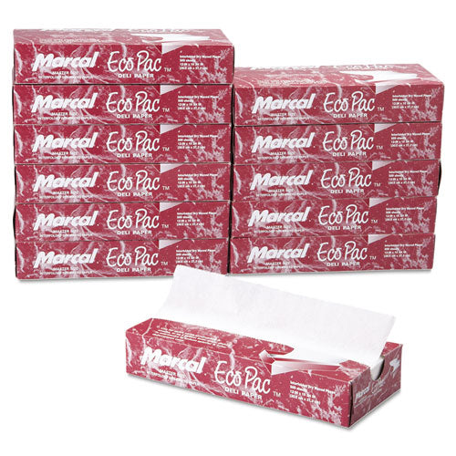 Eco-pac Interfolded Dry Wax Paper, 12 X 10 3-4, White, 500-pack, 12 Packs-carton