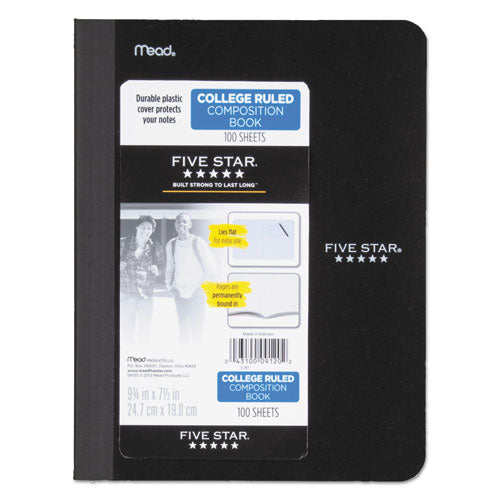 Composition Book, Medium-college Rule, Assorted Cover Colors, 9.75 X 7.5, 100 Sheets