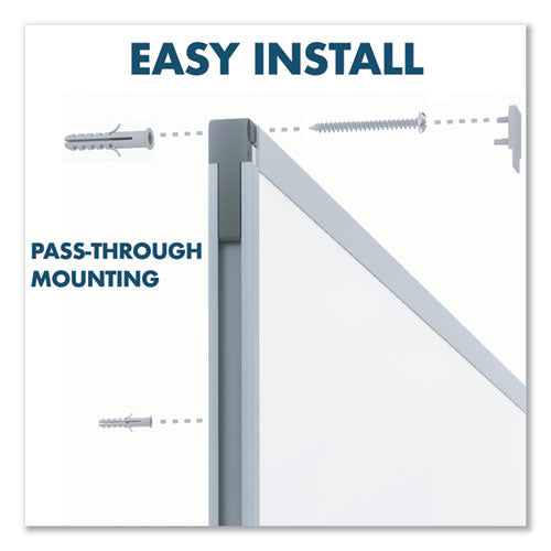 Dry-erase Board, Melamine Surface, 48 X 36, Silver Aluminum Frame