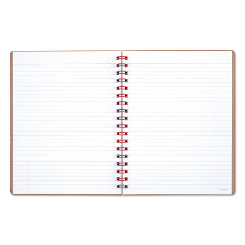 Collection Twinwire Notebook, 1 Subject, Wide-legal Rule, Tan-red Cover, 9.5 X 7.25, 80 Sheets