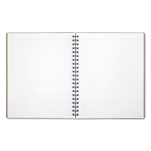 Collection Twinwire Notebook, 1 Subject, Wide-legal Rule, Tan-navy Blue Cover, 11 X 8.75, 80 Sheets