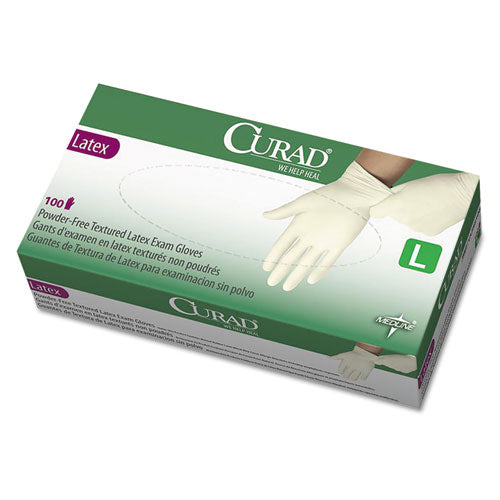 Latex Exam Gloves, Powder-free, Large, 100-box