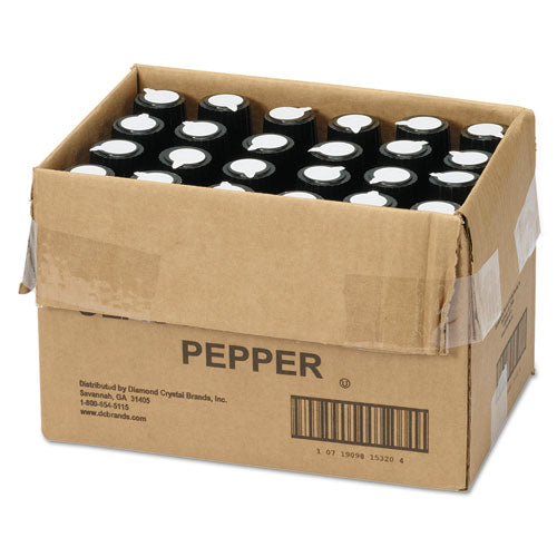 Classic Black Disposable Pepper Shakers, 1.5 Oz, 48-carton