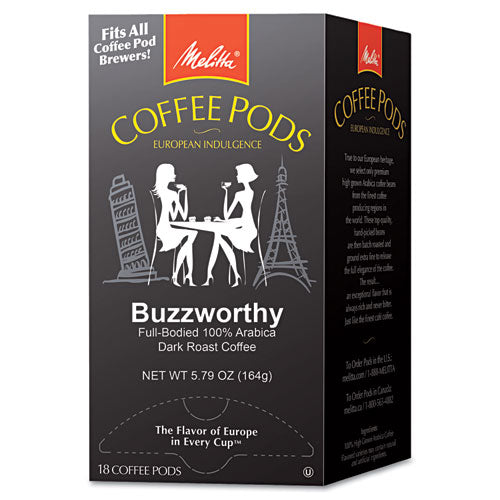 Coffee Pods, Buzzworthy (dark Roast), 18 Pods-box