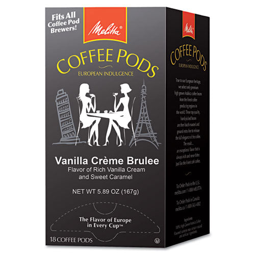 Coffee Pods, Vanilla Creme Brulee, 18 Pods-box