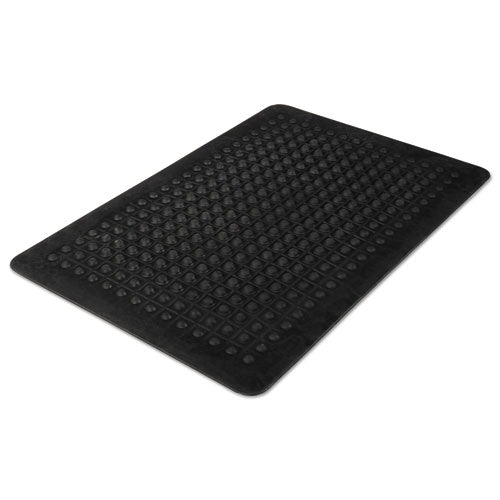 Flex Step Rubber Anti-fatigue Mat, Polypropylene, 24 X 36, Black