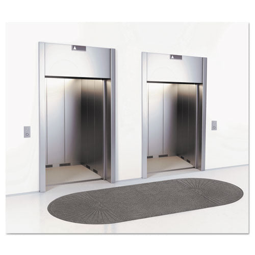 Ecoguard Diamond Floor Mat, Double Fan, 48 X 96, Charcoal
