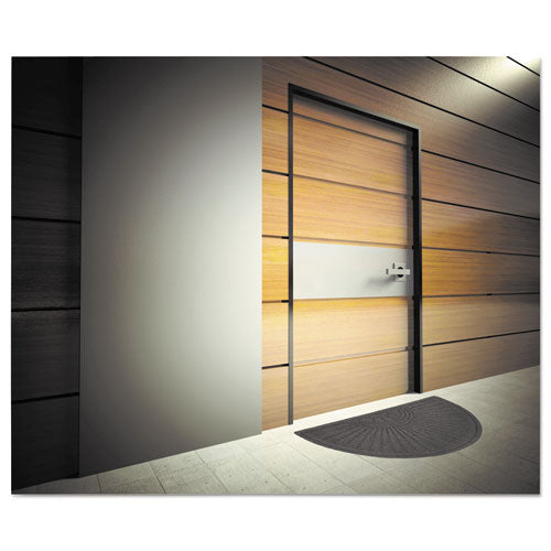 Ecoguard Diamond Floor Mat, Fan Only, 24 X 48, Charcoal