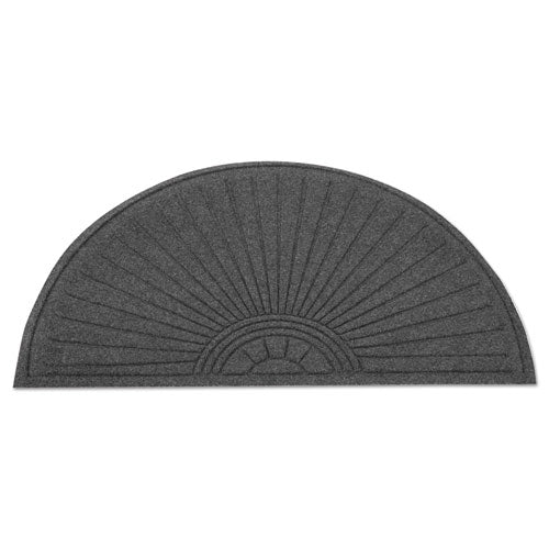 Ecoguard Diamond Floor Mat, Fan Only, 24 X 48, Charcoal