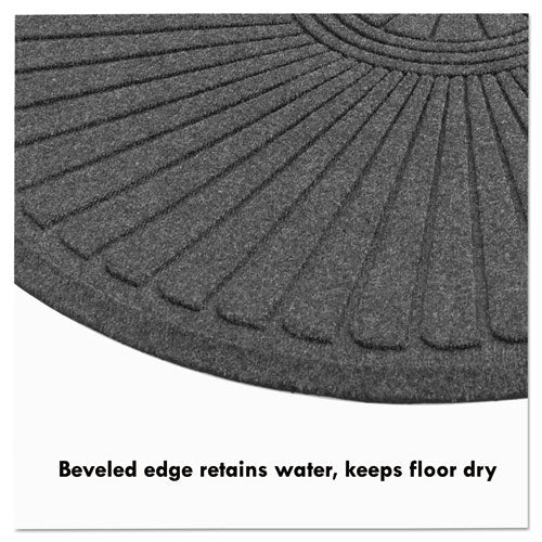 Ecoguard Diamond Floor Mat, Fan Only, 24 X 48, Charcoal