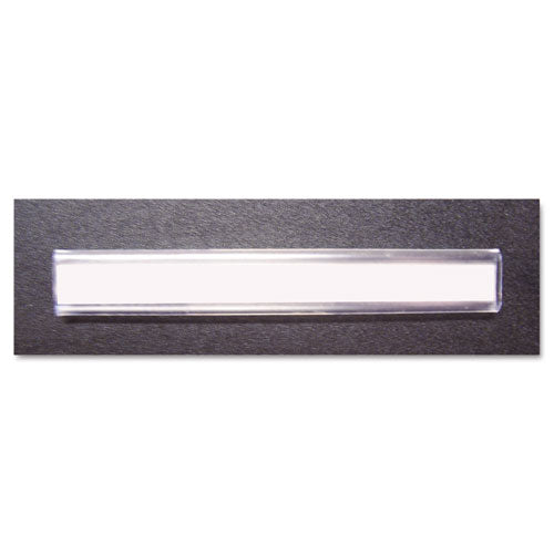 Kwik-file Mailflow-to-go Mailroom System Label Holders, 3 X 3-8, Clear, 20-pack