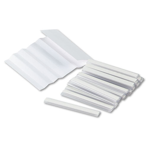 Kwik-file Mailflow-to-go Mailroom System Label Holders, 3 X 3-8, Clear, 20-pack