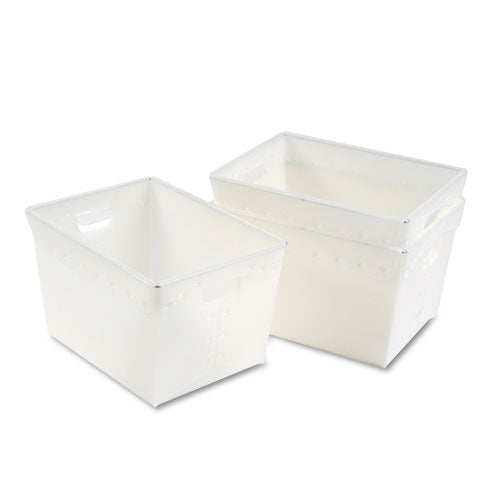 Mail Totes, 13.25" X 18.25" X 11.5", Translucent White, 3-carton