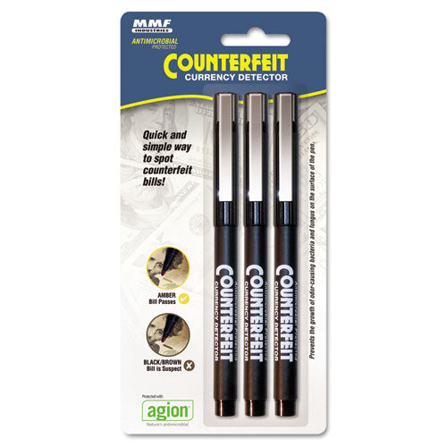 Counterfeit Currency Detector Pen, 3-pack