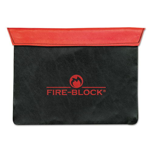 Fire-block Document Portfolio, 15 1-2 X 10 X 1-2, Red-black
