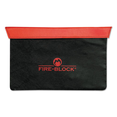 Fire-block Document Portfolio, 15 1-2 X 10 X 1-2, Red-black