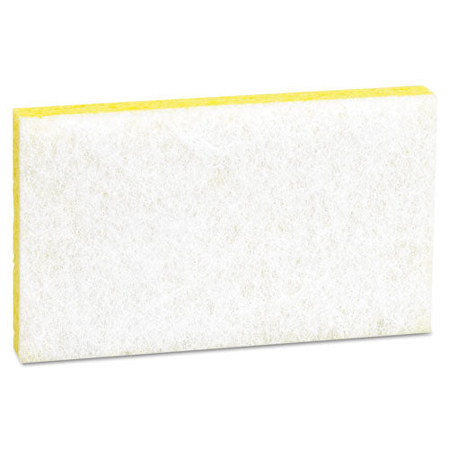 Light-duty Scrubbing Sponge, #63, 3.5 X 5.63, Yellow-white, 20-carton