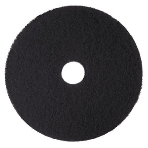 Low-speed High Productivity Floor Pads 7300, 14" Diameter, Black, 5-carton