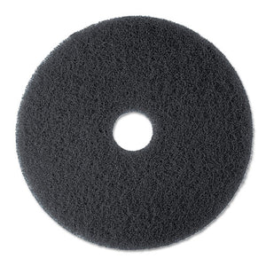 High Productivity Floor Pad 7300, 20" Diameter, Black, 5-carton