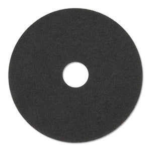 Stripper Floor Pads 7200, 14" Diameter, Black, 5-carton