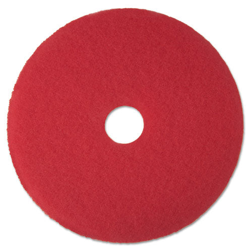 Low-speed Buffer Floor Pads 5100, 15" Diameter, Red, 5-carton