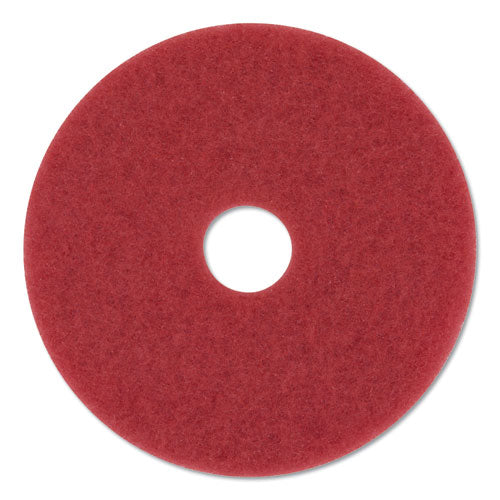 Low-speed Buffer Floor Pads 5100, 15" Diameter, Red, 5-carton