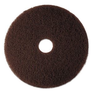 Low-speed High Productivity Floor Pad 7100, 20" Diameter, Brown, 5-carton