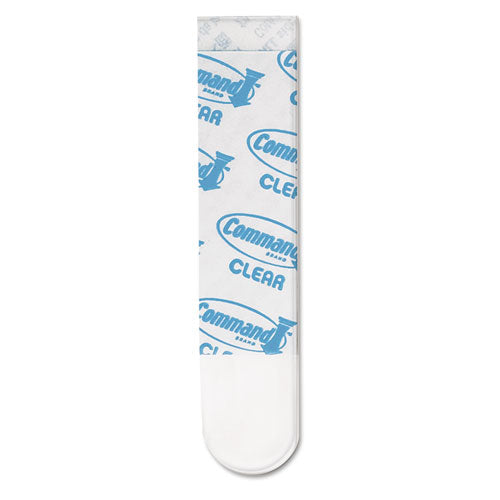 Refill Strips, Removable, Holds Up To 2 Lbs, 0.63 X 1.75, Clear, 9-pack