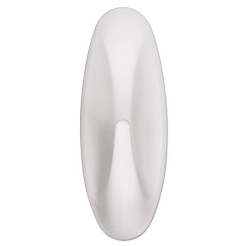 General Purpose Designer Hooks, Small-medium, 3 Lb Cap, White, 4 Hooks And 4 Strips-pack